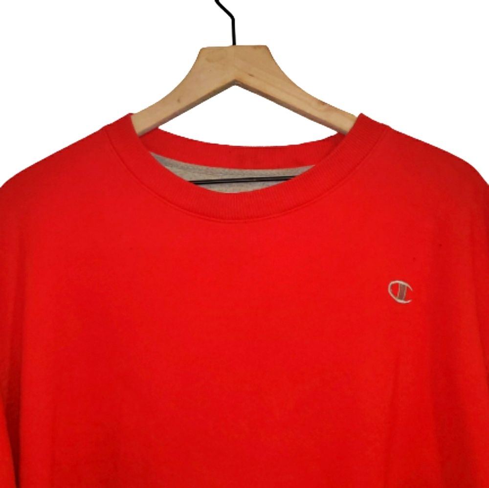 Champion Authentic Crewneck Sweatshirt Red XL - Picture 2 of 6